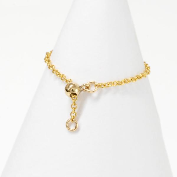 14KGF チェーンリング アズキチェーン（フリーサイズ）5個入り