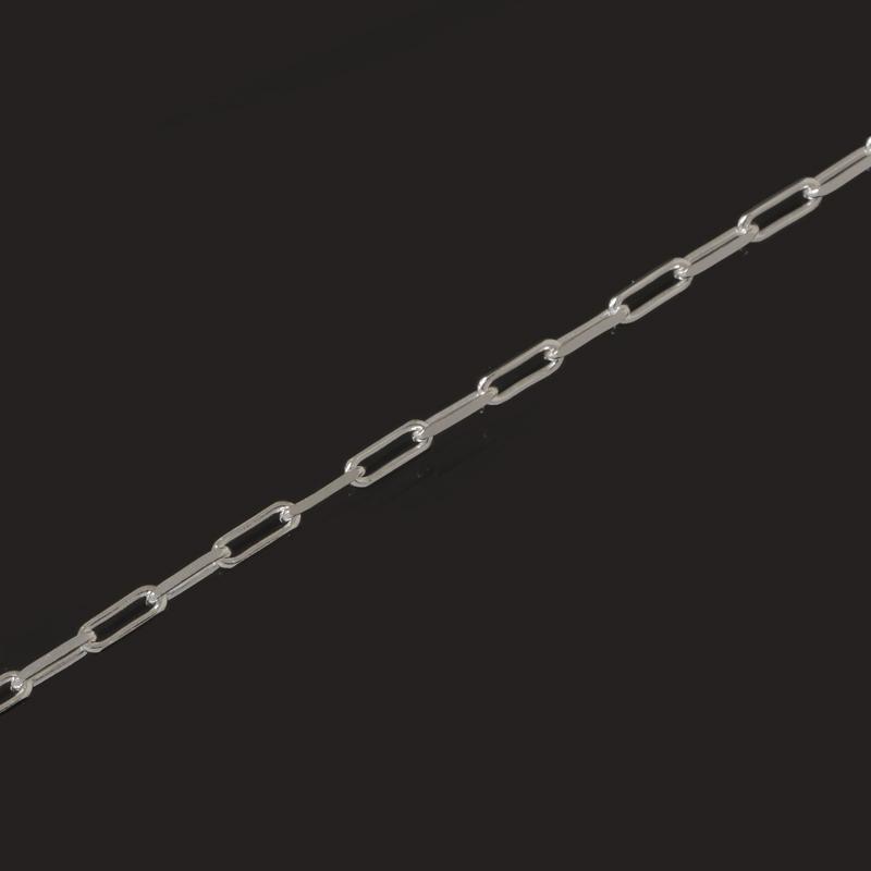 イタリア製 シルバー925 ペーパークリップチェーン1.4mm 50cm 3本入り