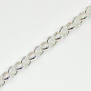 イタリア製 シルバー925ロロチェーン幅約2.0mm 切り売り 3mカット RL-27-MT 長尺 シルバーチェーン スターリングシルバー_1