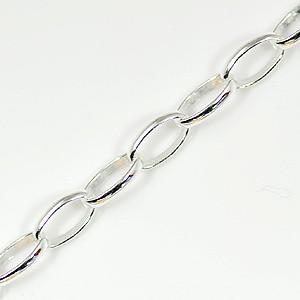 イタリア製 シルバー925 ロングロロチェーン3.4mm 40cm 3本入り RLL-40
