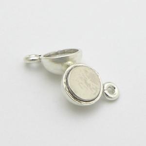 シルバー925 マグネットクラスプ6.0mm USMG-01F 3個入り SV925