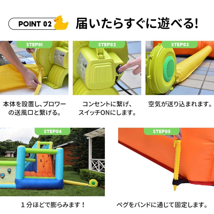 大型 プールエアー 遊具 滑り台 ビニールプール 大型プール トランポリン すべり台 大型遊具 エアー遊具 キッズハウス プレイハウス こどもの日プレゼント_3