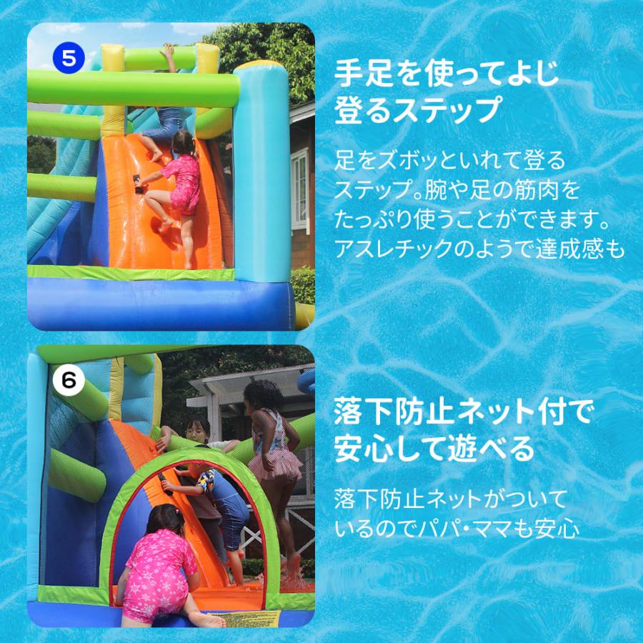 大型 プールエアー 遊具 滑り台 ビニールプール 大型プール トランポリン すべり台 大型遊具 エアー遊具 キッズハウス プレイハウス こどもの日プレゼント_6