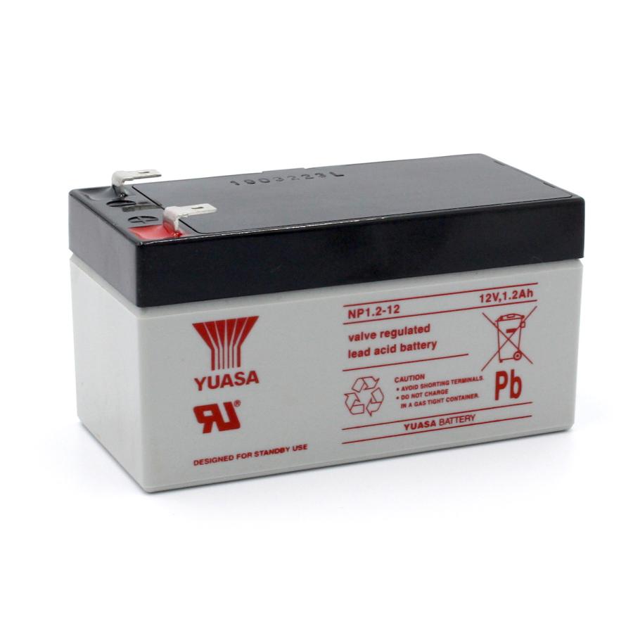 YUASA NP1.2-12【互換 WP1.2-12 PE12V1.3F1 PWL12V1.2】乗用玩具 小型制御弁式鉛蓄電池 12V ユアサ