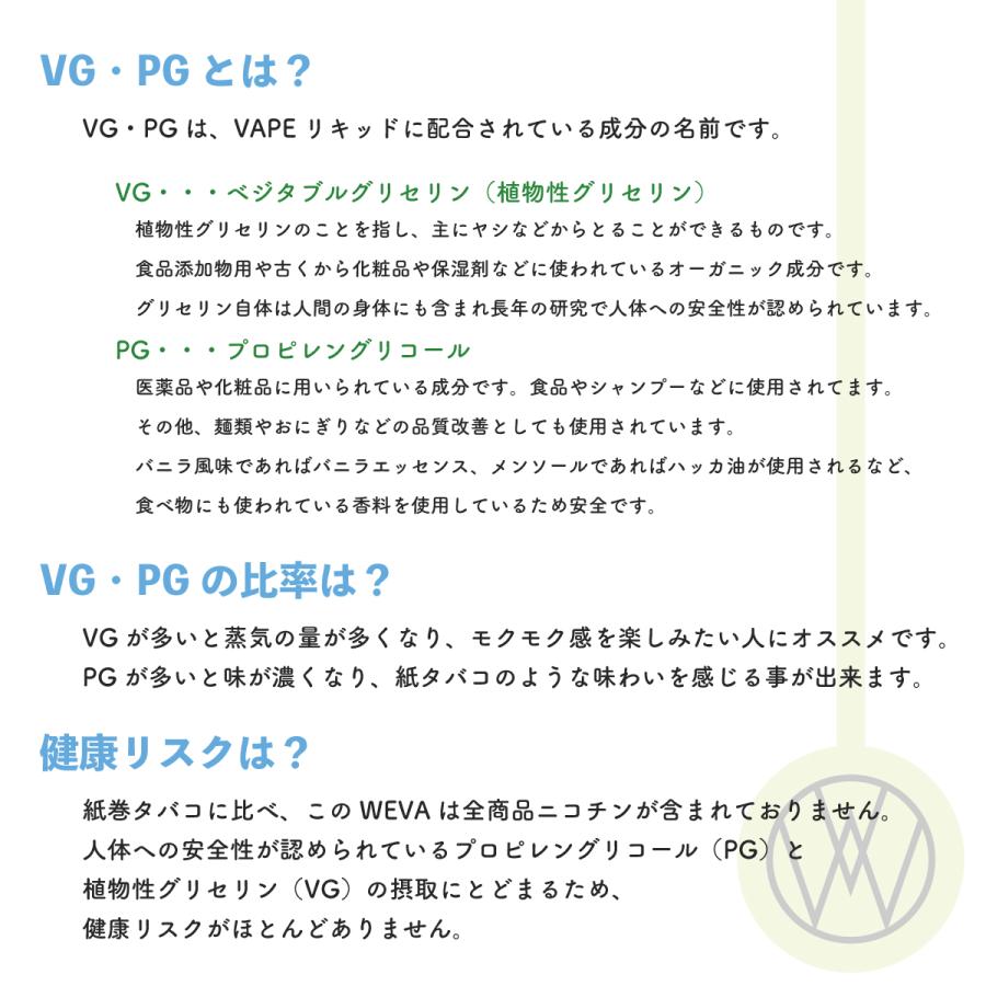 Weva 電子タバコ用 リキッド 10ml フレーバー10種類 プルームテックなど Vape ベイプ用リキッド 独自製法 天然成分 Sevenstore 通販 Yahoo ショッピング