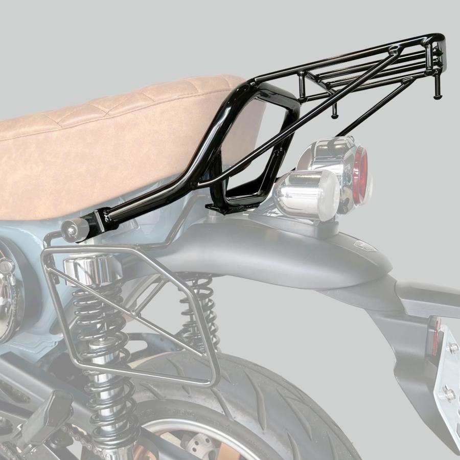 WE Parts リアキャリア スリム DAX125 ダックス125 光沢ブラック 電着