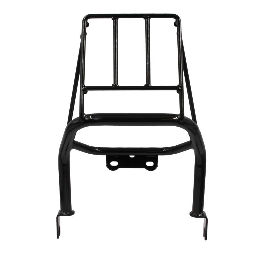 WE Parts リアキャリア スリム DAX125 ダックス125 光沢ブラック 電着塗装\u0026粉体塗装 取付ボルト付き フックあり 最大積載量6kg 台湾製 201の画像