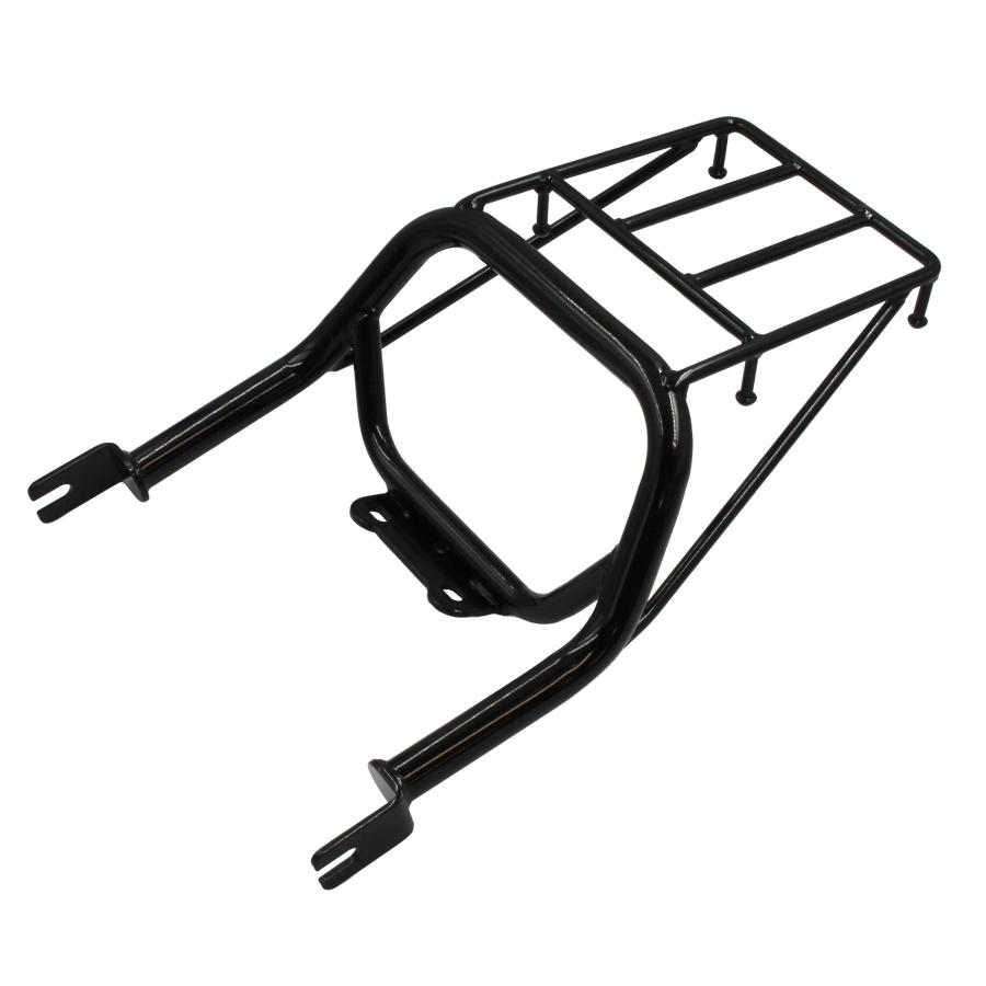 WE Parts リアキャリア スリム DAX125 ダックス125 光沢ブラック 電着塗装\u0026粉体塗装 取付ボルト付き フックあり 最大積載量6kg 台湾製 201の画像