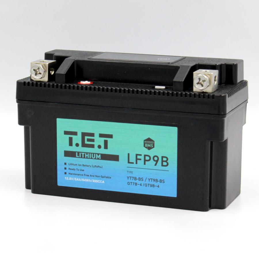 T.E.T LFP9B 超軽量 リチウムイオンバッテリーYT9B-BS GT9B-4 互換