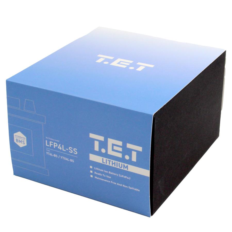 【在庫セール】T.E.T LFP4L 超軽量 バイク バッテリー リチウムイオン T.E.T LFP4L 超軽量 リチウムイオンバッテリーYT4L-BS YTX4L-BS