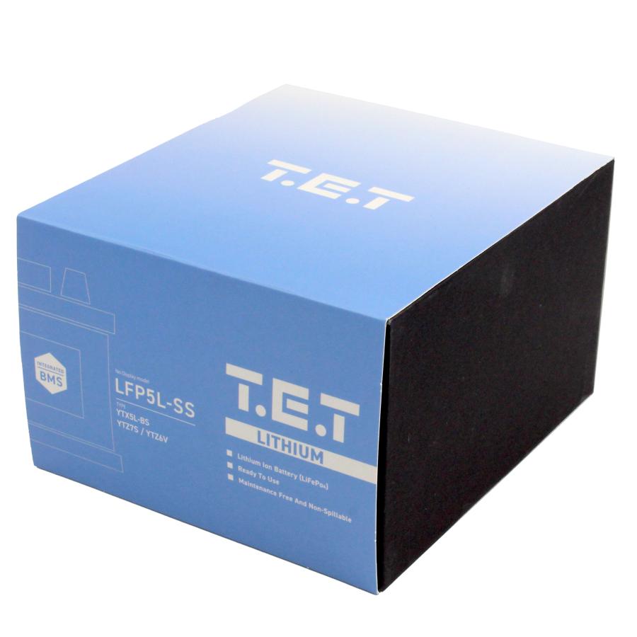 T.E.T LFP5L-SS 超軽量 リチウムイオンバッテリー YTX5L-BS YTZ7S互換