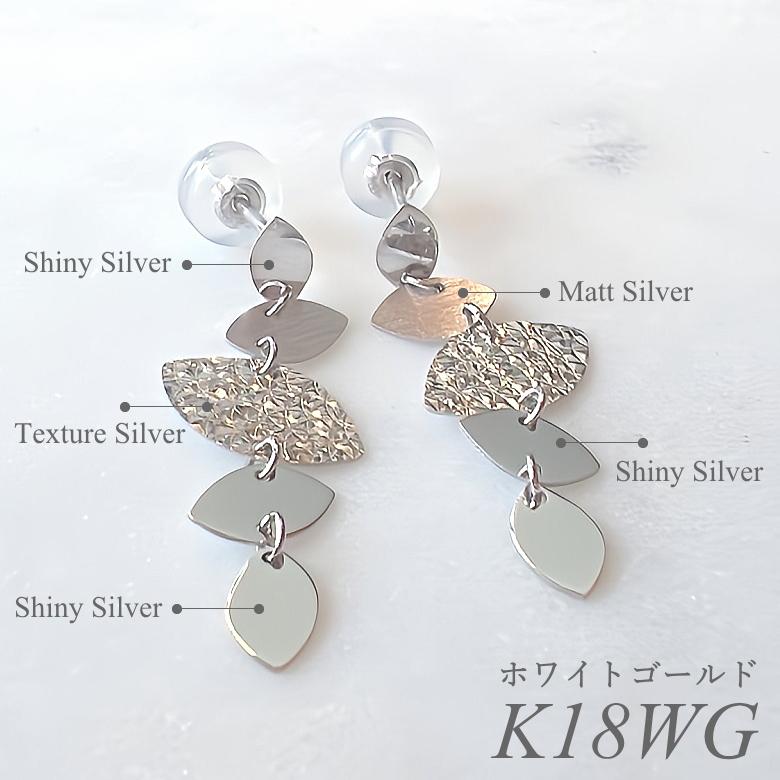 K18 18金 18k リーフ ピアス　イエローゴールド　♡ 彼女へのプレゼント K18YG オープンリーフ ピアス 18金イエロー