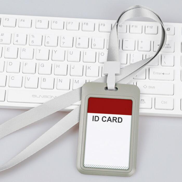 IDカードケース ネックストラップ付き 名札ホルダー 縦型 横型 社員証 入館証 薄型 通勤 通学 レディース メンズ ネームホルダー 首掛け 吊り下げ名札 |  | 16