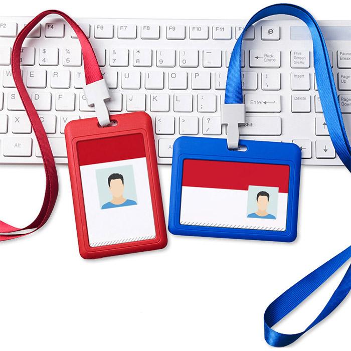 IDカードケース ネックストラップ付き 名札ホルダー 縦型 横型 社員証 入館証 薄型 通勤 通学 レディース メンズ ネームホルダー 首掛け 吊り下げ名札 |  | 03