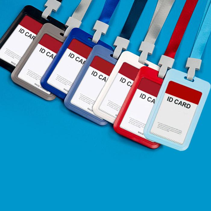 IDカードケース ネックストラップ付き 名札ホルダー 縦型 横型 社員証 入館証 薄型 通勤 通学 レディース メンズ ネームホルダー 首掛け 吊り下げ名札 |  | 09