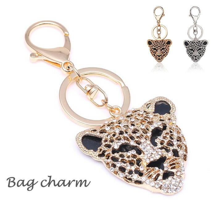 バッグチャーム ヒョウ 豹 パンサー ひょう レオパード キーホルダー  