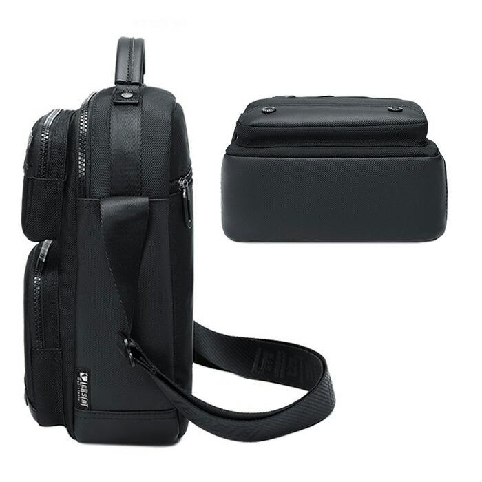 ボディバッグ 防水 男性 メッセンジャーバッグ 肩掛け 撥水 ショルダーバッグ メンズ 大容量 旅行 軽量 生活防水 多機能 斜め掛け ファスナー開閉 |  | 07