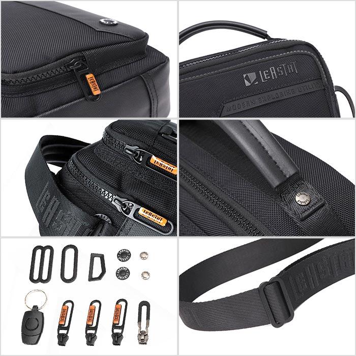 ボディバッグ 防水 男性 メッセンジャーバッグ 肩掛け 撥水 ショルダーバッグ メンズ 大容量 旅行 軽量 生活防水 多機能 斜め掛け ファスナー開閉 |  | 08