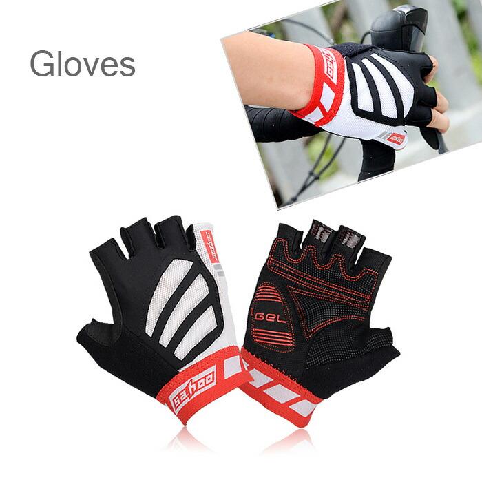 自転車用 グローブ スマホ手袋 吸汗速乾 滑り留め タオル地 サイクルグローブ 反射材 指切りタイプ 手袋 バイク用 ハーフフィンガー 耐震パッド 着脱簡単 夏 | 