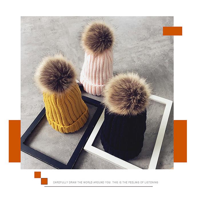 ニット帽 レディース ポンポン 取り外し可能 ファー付き ファッション