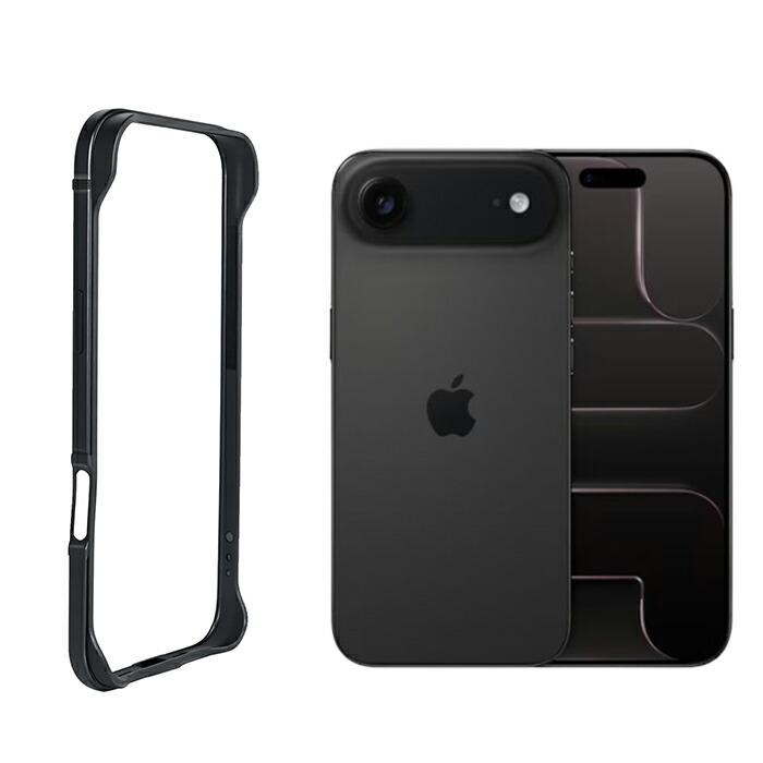 iPhone Air バンパー ケース ストラップホール付き アルミ 薄型