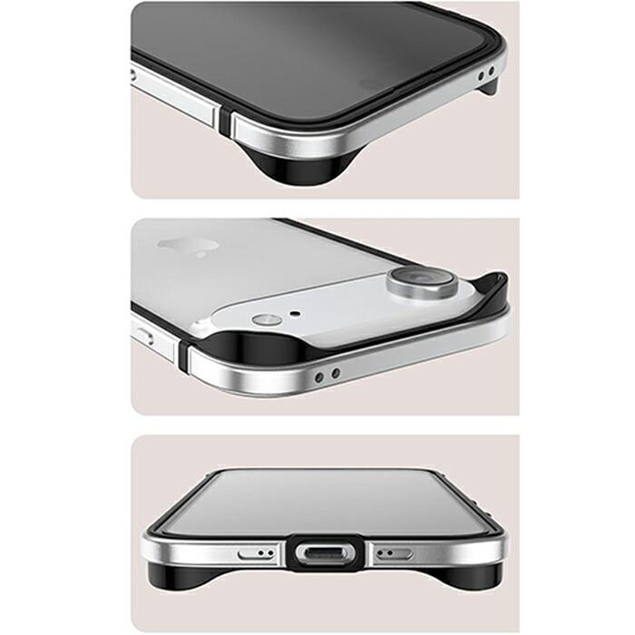 iPhone Air バンパー ケース ストラップホール付き アルミ 薄型