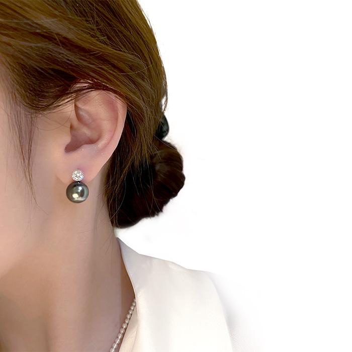 フェイク パール 結婚式 二次会 花嫁 スタッドピアス グレーパール 大粒 大ぶり 入学式 卒業式 フォーマル お呼ばれ レディース パール ピアス 12mm 一粒石 |  | 05