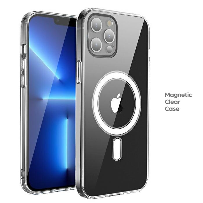 MagSafe対応 クリアケース マグセーフ 透明 iPhone13ProMax 背面保護 軽量 薄型 ストラップホール 耐衝撃 | 
