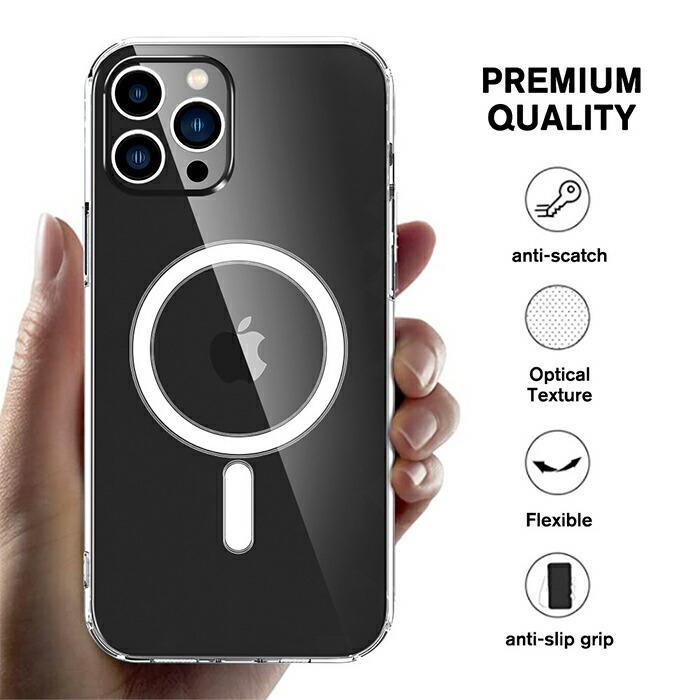 MagSafe対応 クリアケース マグセーフ 透明 iPhone13ProMax 背面保護 軽量 薄型 ストラップホール 耐衝撃 |  | 04