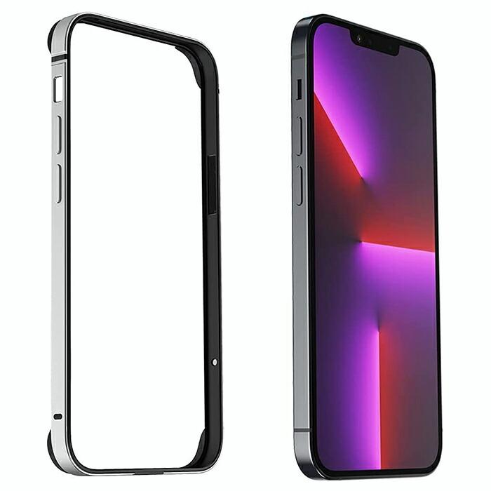 バンパーケース 耐衝撃 iPhone13mini ワイヤレス充電対応 薄型 軽量 カバー アルミ フレーム 側面保護 |  | 03