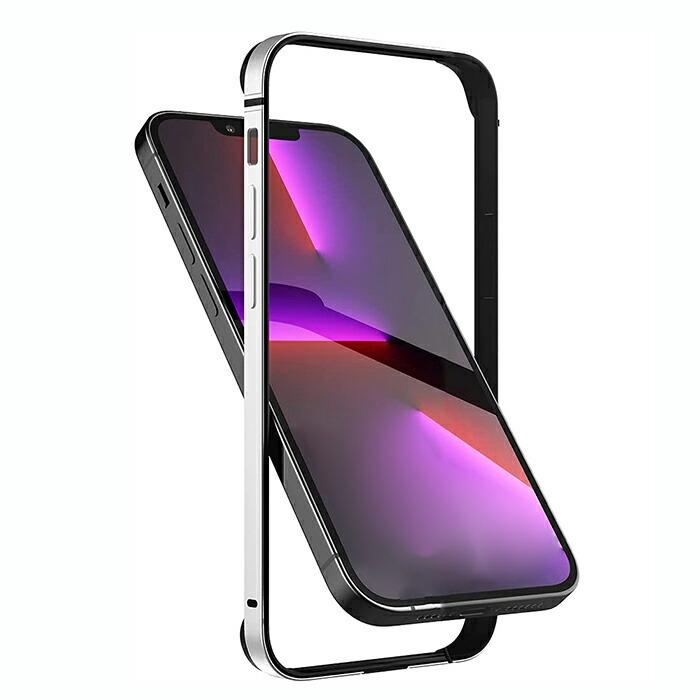 バンパーケース 耐衝撃 iPhone13mini ワイヤレス充電対応 薄型 軽量 カバー アルミ フレーム 側面保護 |  | 05