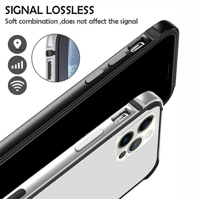 バンパーケース 耐衝撃 iPhone13mini ワイヤレス充電対応 薄型 軽量 カバー アルミ フレーム 側面保護 |  | 10