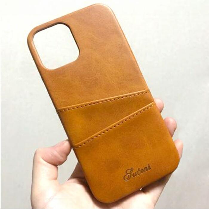 カード収納 PUレザー ケース iPhone13 Pro Max 背面型 カバー |  | 06
