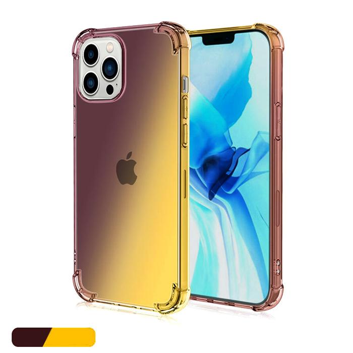 グラデーション ケース 耐衝撃 iPhone13 Pro 衝撃吸収 ストラップホール 背面 カバー ソフトケース TPUケース ワイヤレス充電対応 |  | 01