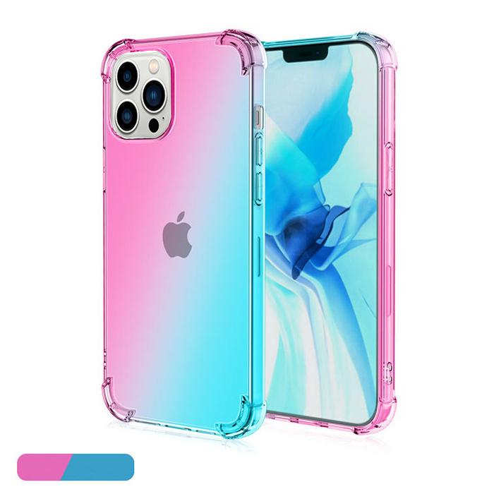 グラデーション ケース 耐衝撃 iPhone13 Pro 衝撃吸収 ストラップホール 背面 カバー ソフトケース TPUケース ワイヤレス充電対応 |  | 12