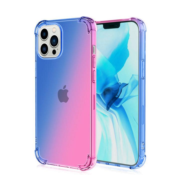 グラデーション ケース 耐衝撃 iPhone13 Pro 衝撃吸収 ストラップホール 背面 カバー ソフトケース TPUケース ワイヤレス充電対応 |  | 03