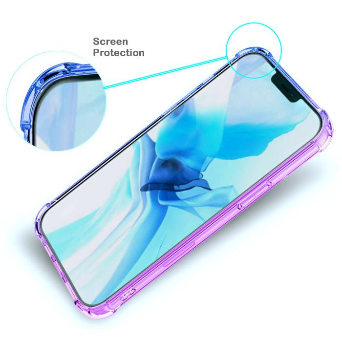 グラデーション ケース 耐衝撃 iPhone13 Pro 衝撃吸収 ストラップホール 背面 カバー ソフトケース TPUケース ワイヤレス充電対応 |  | 06