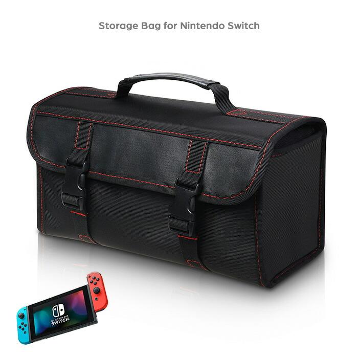 Nintendo Switch 収納バッグ 大容量 ソフトケース ゲーム機 充電器