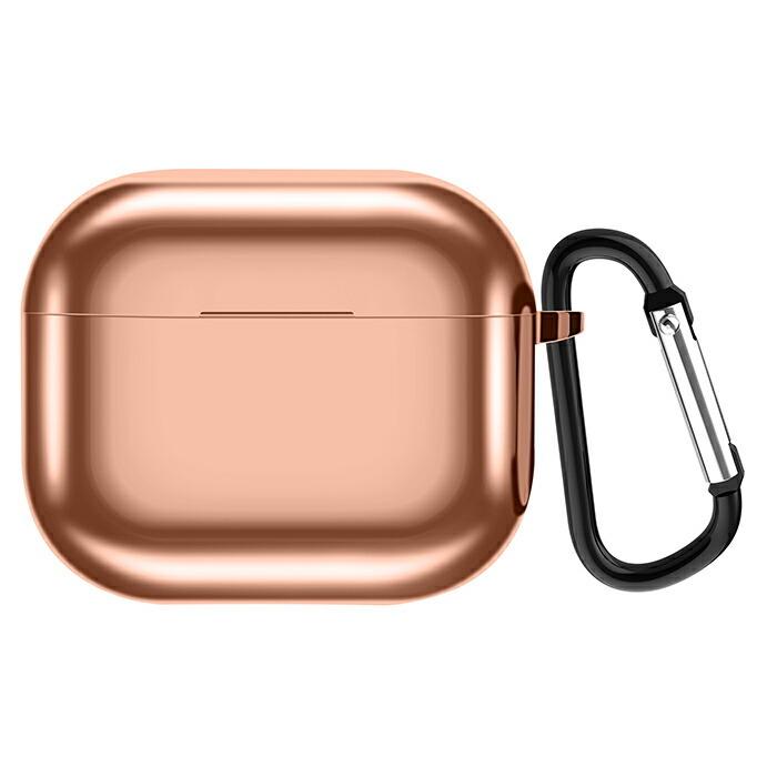 ワイヤレス充電対応 airpods3 TPU ケース メタリックカラー 着脱簡単