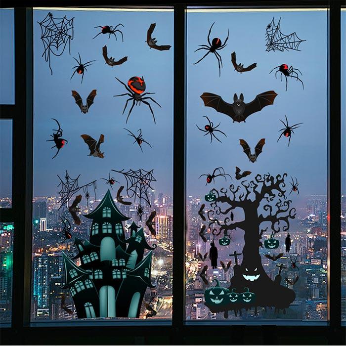 ウォールステッカー ハロウィーンパーティ 店内飾り 飾り 4枚セット