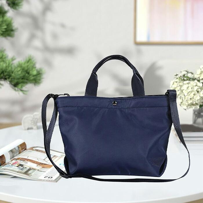 舟形トート 2way ミニトート ファスナー付き 中身見えない 長財布も