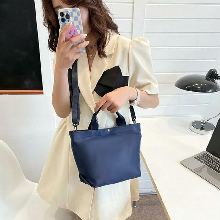 舟形トート 2way ミニトート ファスナー付き 中身見えない 長財布も