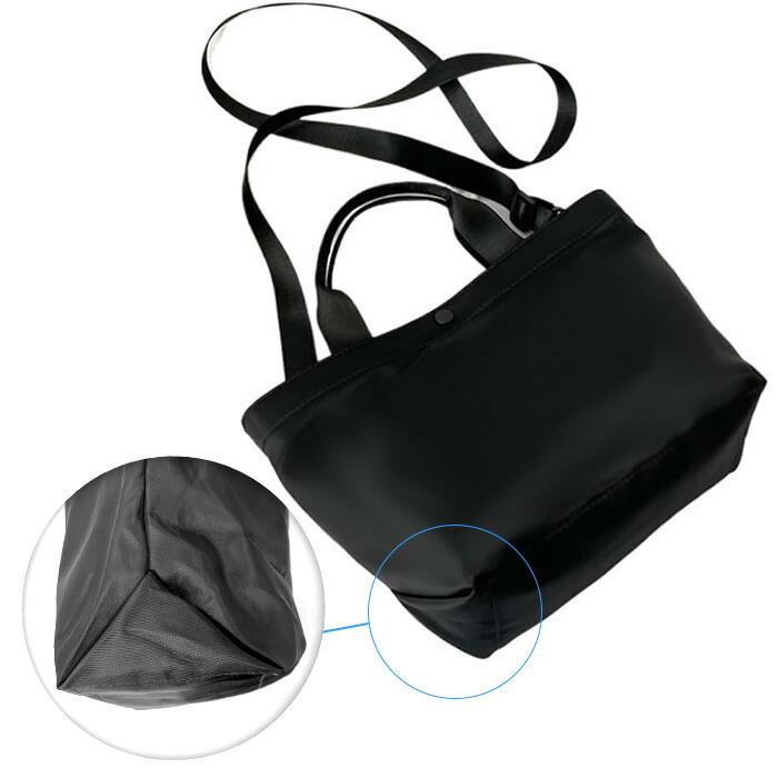 舟形トート 2way ミニトート ファスナー付き 中身見えない 長財布も