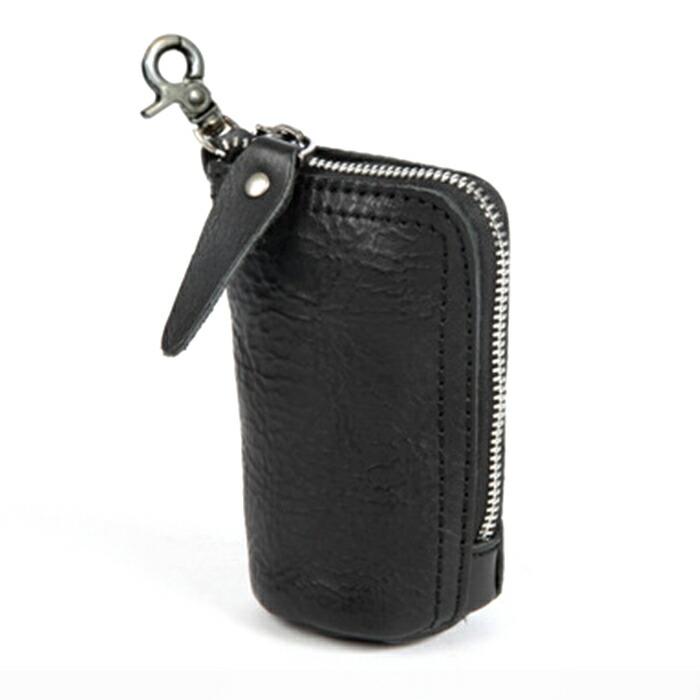 ミニ財布 ファスナー付き小物収納ポーチ 車鍵入れ キーケース カラビナ