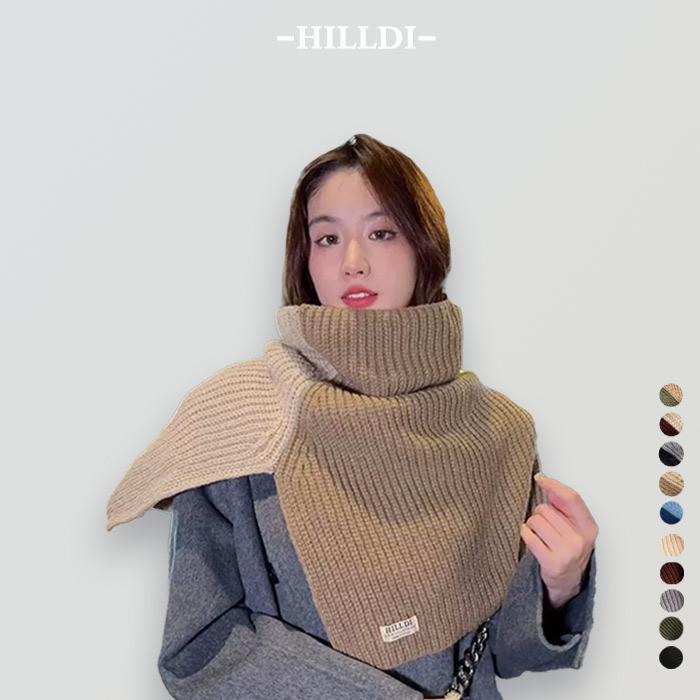 ニットケープ レディース ポンチョ 防寒 ショート丈 タートルネック