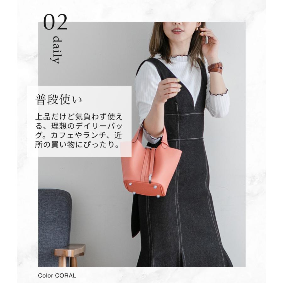 RENNES シルバー金具ver 本革 キューブバッグ Sサイズ ハンドバッグ