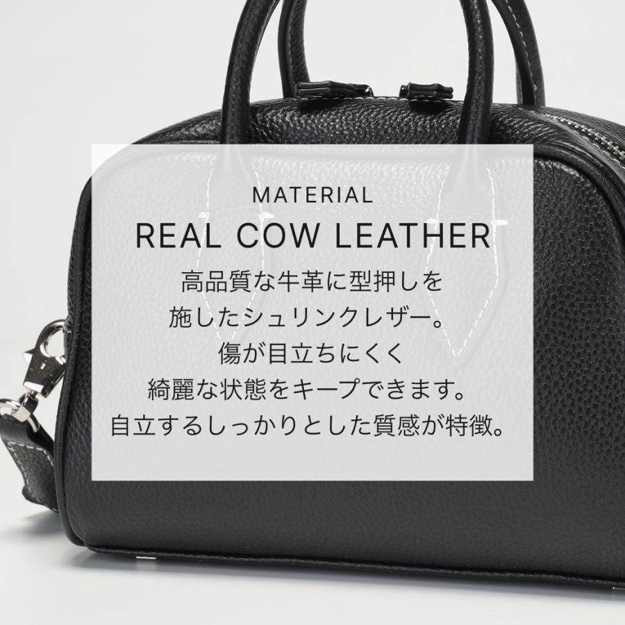 QUAY 2way 本革 ミニボストンバッグ 革 ショルダーバッグ レディース