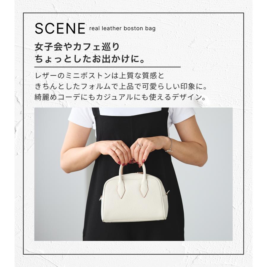 QUAY 2way 本革 ミニボストンバッグ 革 ショルダーバッグ レディース