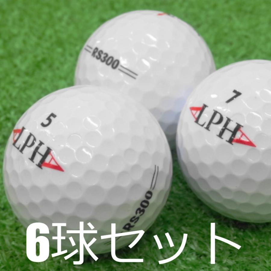 ロストボール ゴルフボール ALPHA RS300 ホワイト 6球セット 中古 A