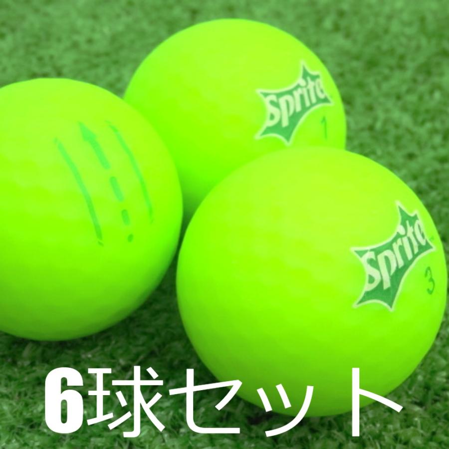 ロストボール ゴルフボール Sprite マットレモンライム ボール 6球